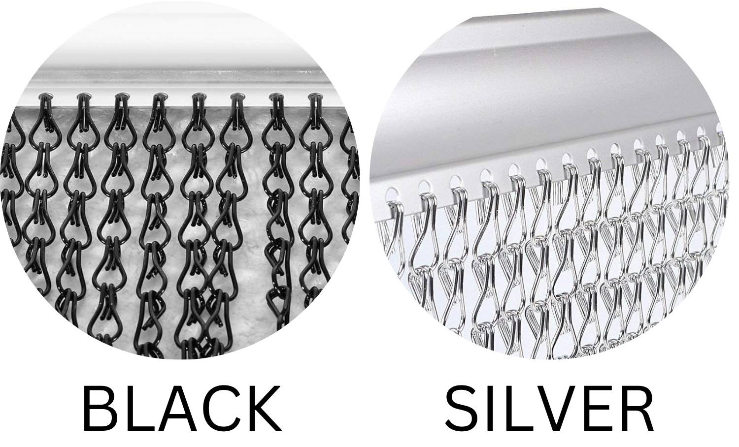 Chain Mail Curtains - Black: image 3